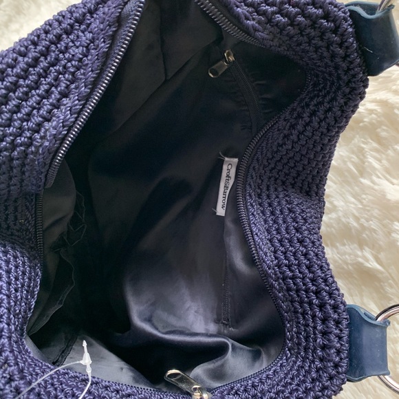 Croft and Barrow Blue Woven Purse with Ribbons - Picture 4 of 5